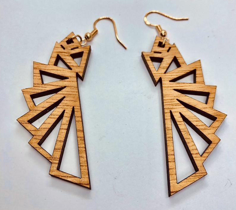 wooden earring designs