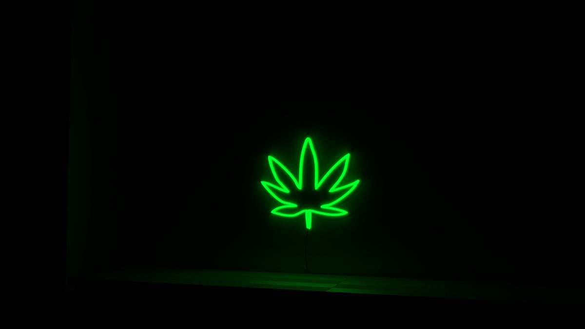 Marijuana Leaf Neon Sign – NEON FACTORY