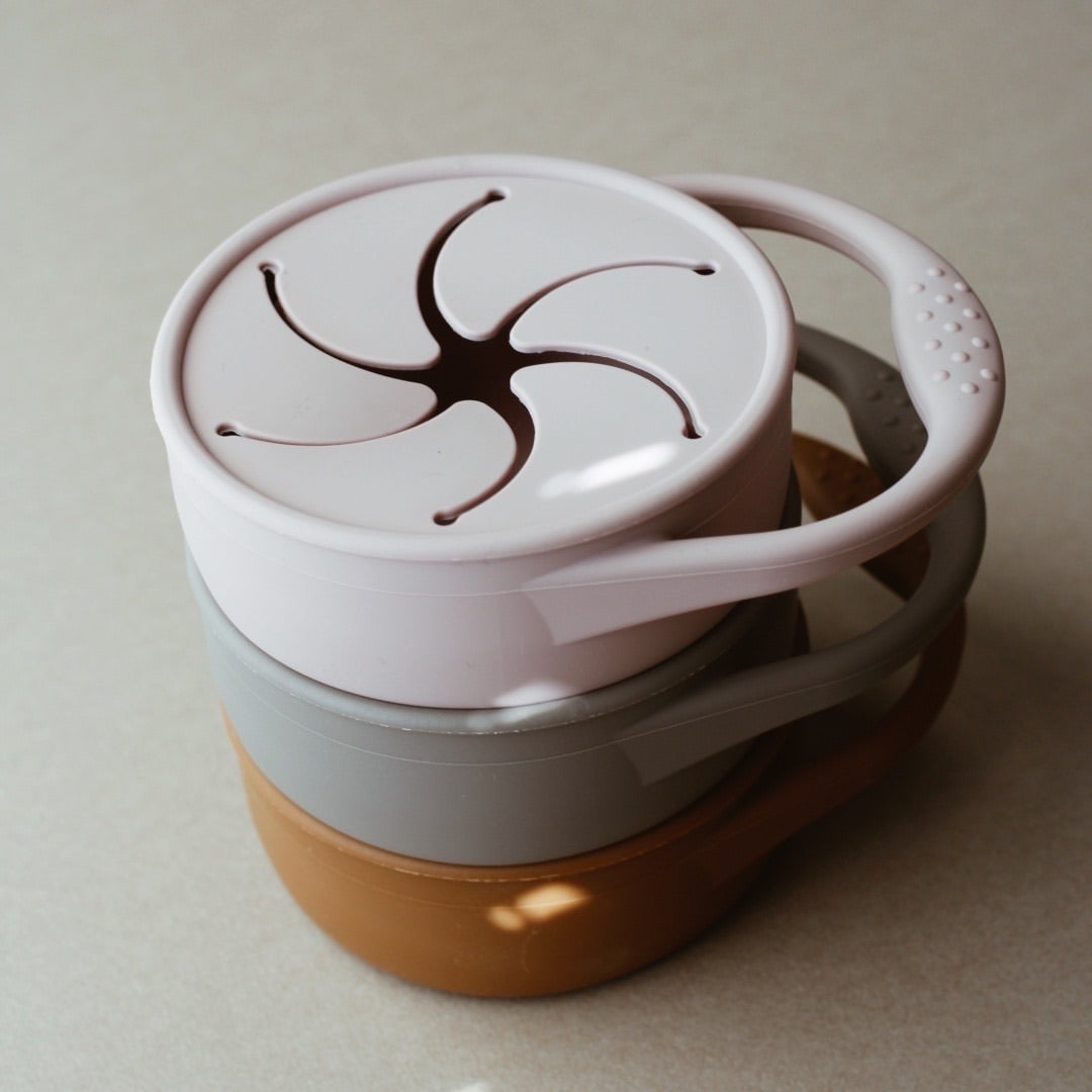 Snack cup - sammenleggbar m/lokk - ONYX