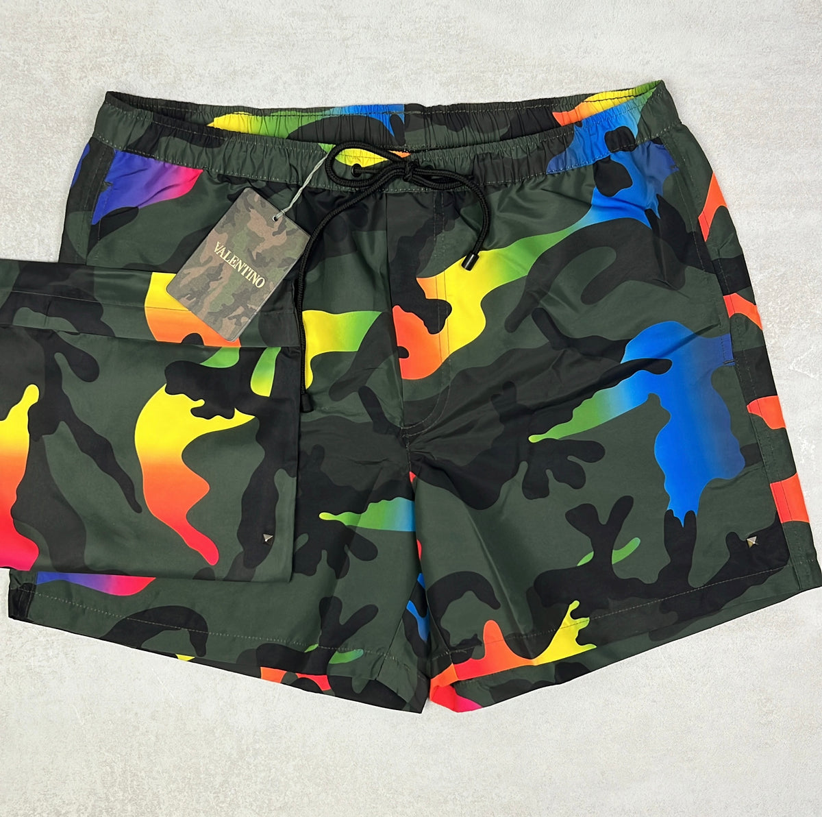 valentino camouflage shorts