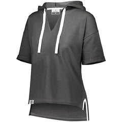 Ladies Sophomore Short Sleeve Hoodie-Edisonbb