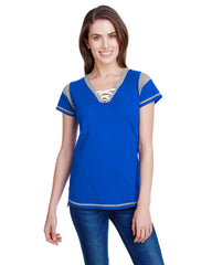 Ladies' Gameday Lace Up T-Shirt-knights