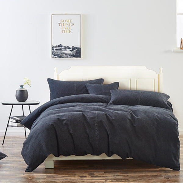 urban loft bamboo linen duvet cover set