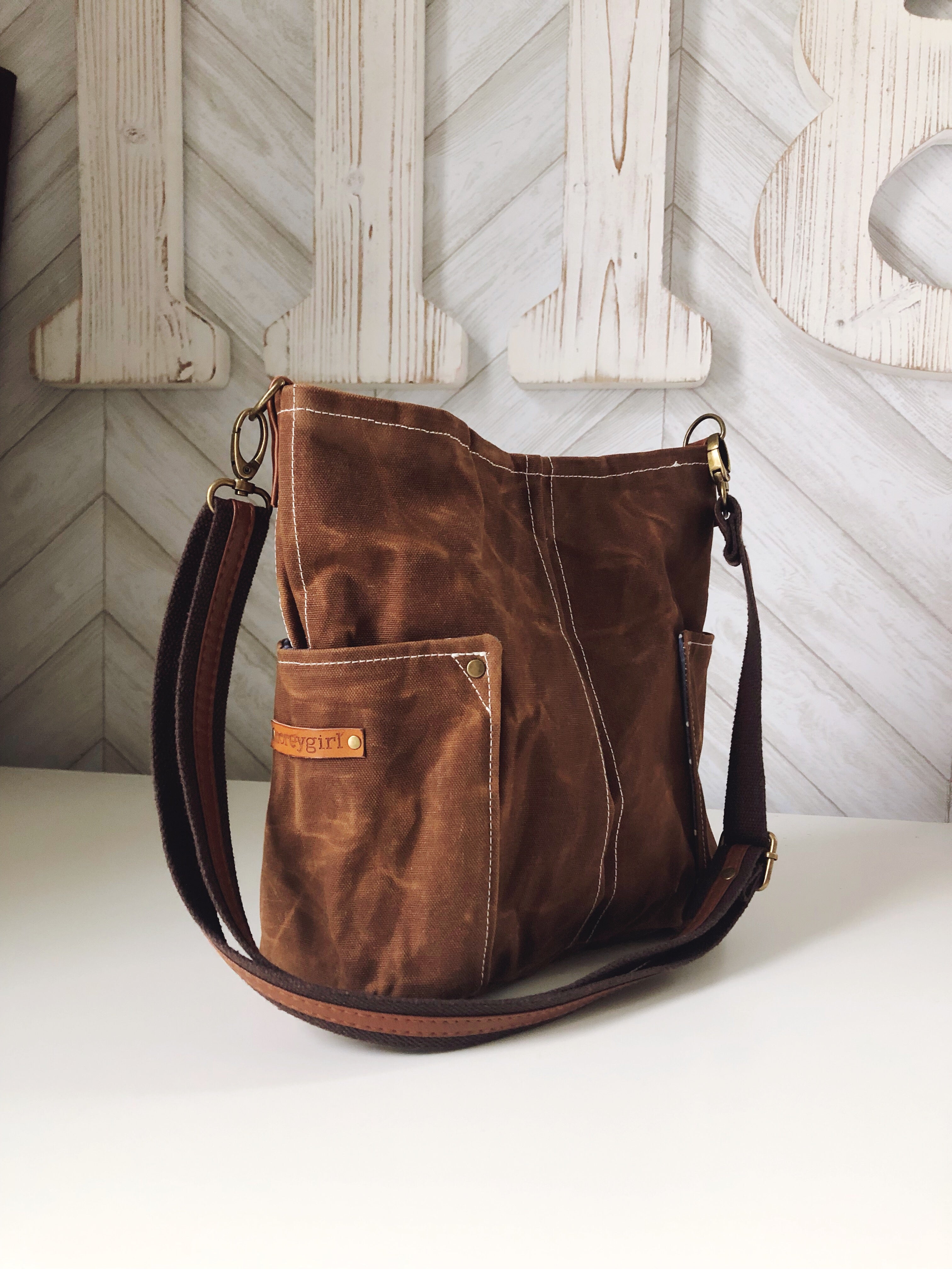 DESIGN YOUR OWN Compass Crossbody {GRAY with Flowers}
