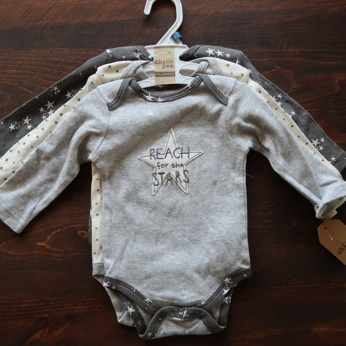 chick pea baby onesie