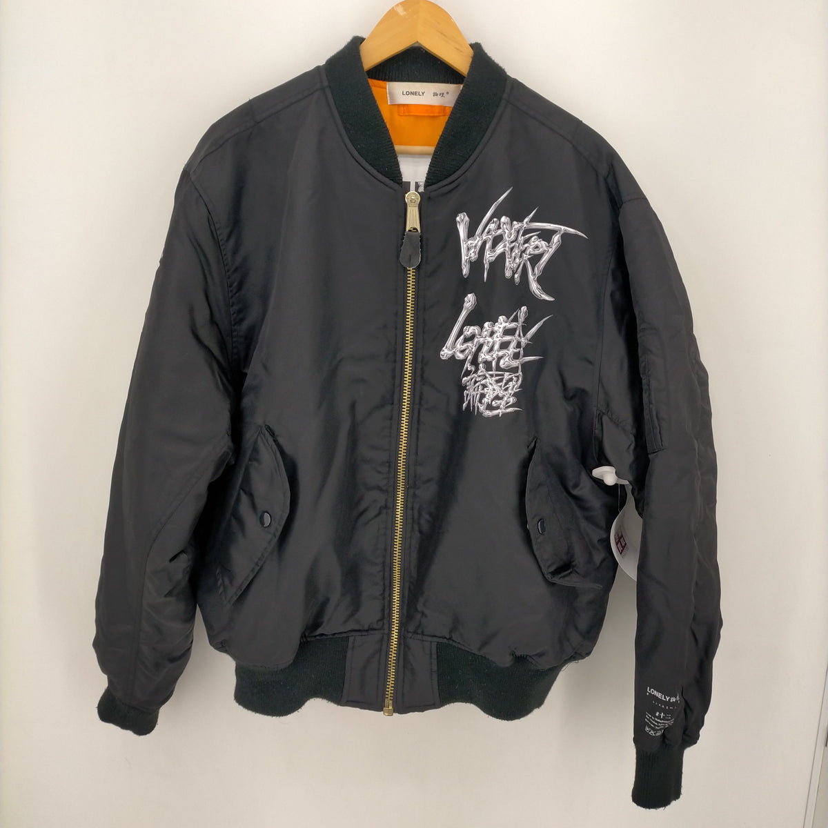 ロンリー LONELY 論理 VAZVERT BOMBER JACKET リバーシブルMA-1 メンズ JPN：XL