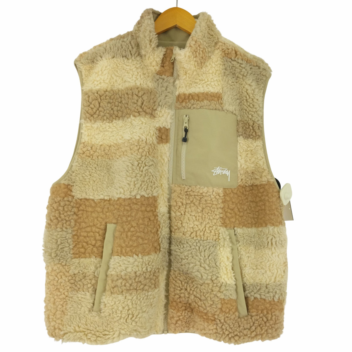 Stussy COLORBLOCK REVERSIBLE VEST XL ボア | www.jarussi.com.br