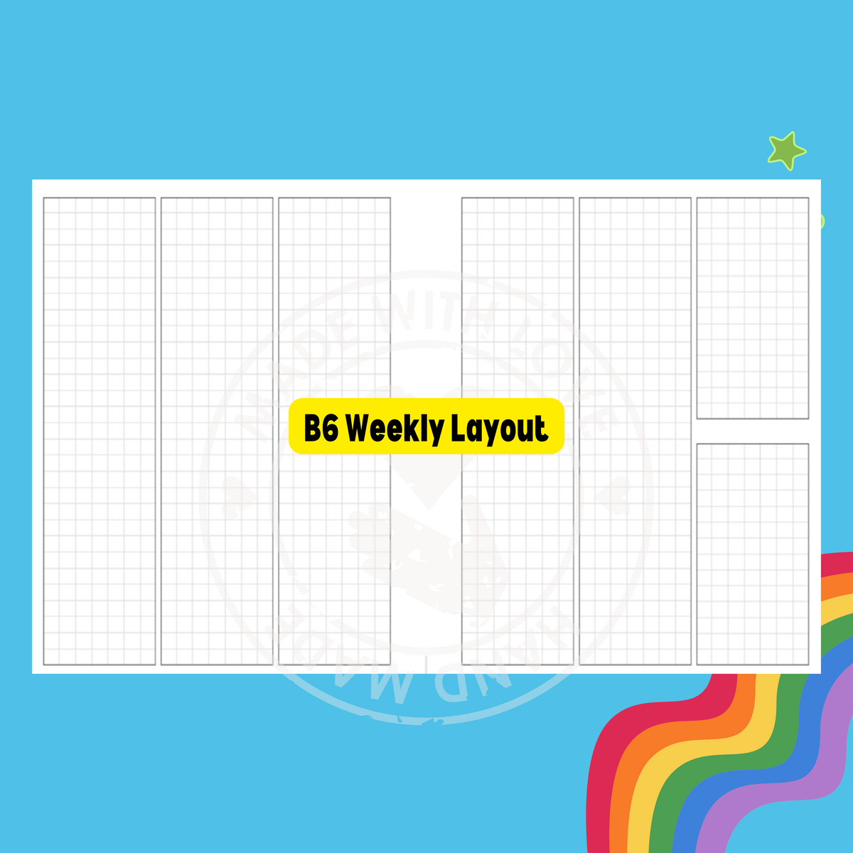 B6 Inserts | 5 weeks with Monthly Overview  Notes Page – Savannah Paper Co