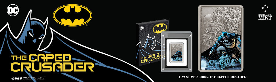 THE CAPED CRUSADER™ - BATMAN™ 1oz Silver Coin