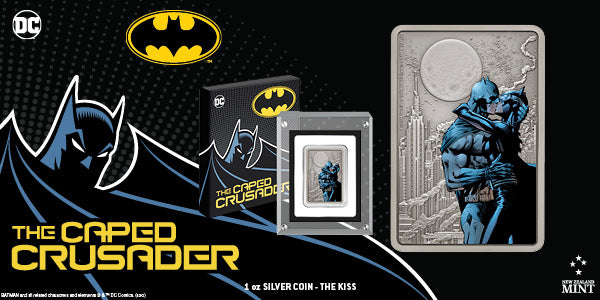 THE CAPED CRUSADER™ - The Kiss 1oz Silver Coin | Buy today!