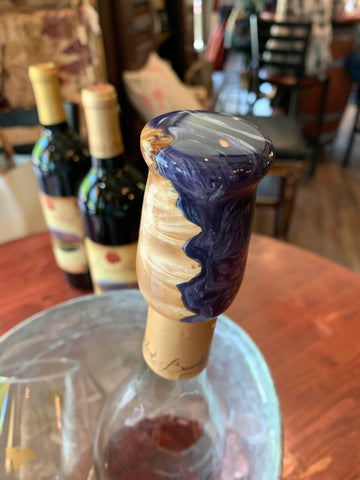 Maple Burl Wine Stopper