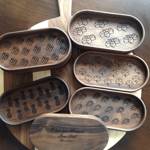 catchall trays custom engraved