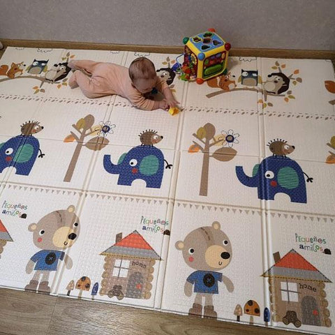 Elephant Friends Large Baby Play Mat