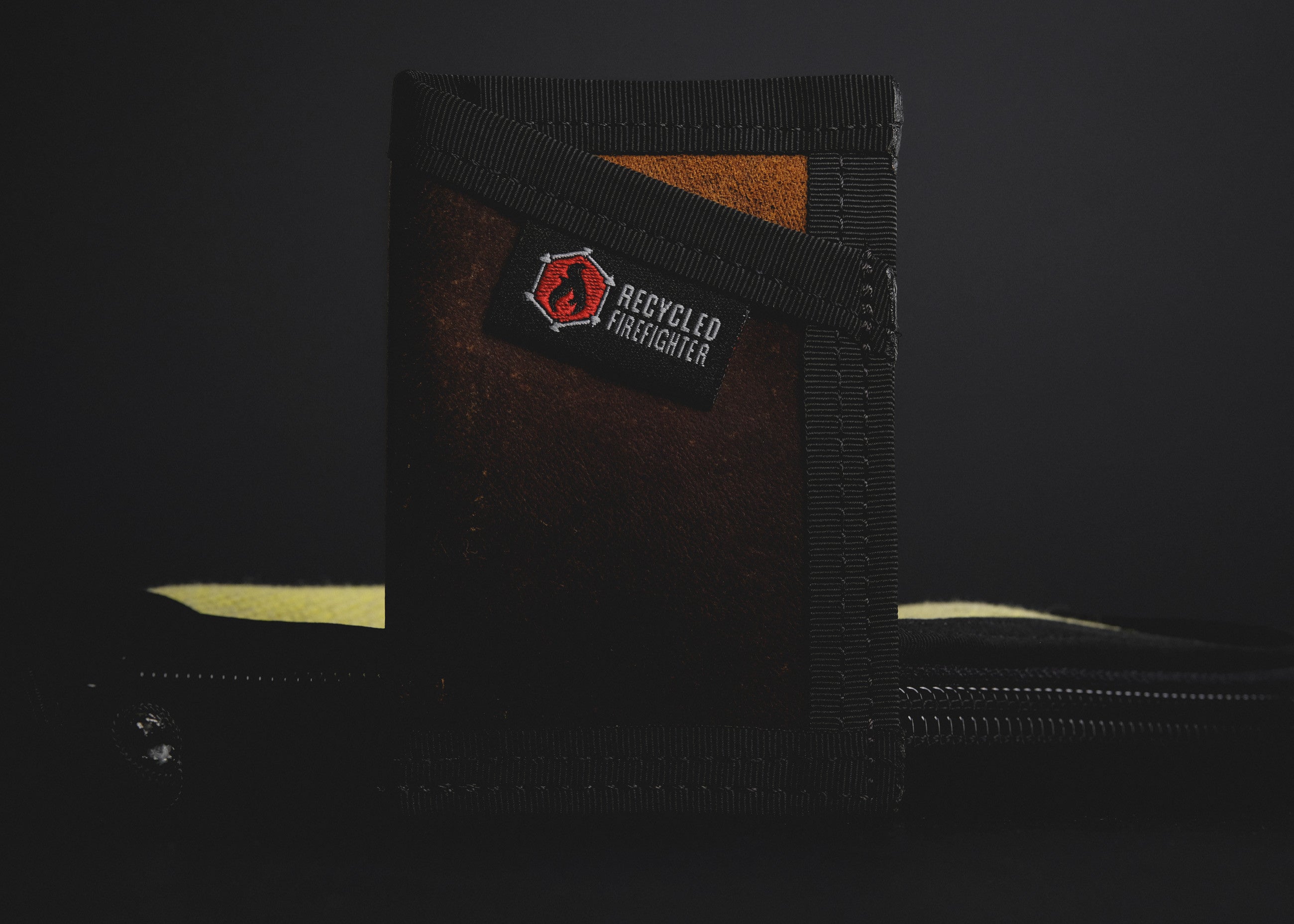 Recycled Firefighter Leather Wallet