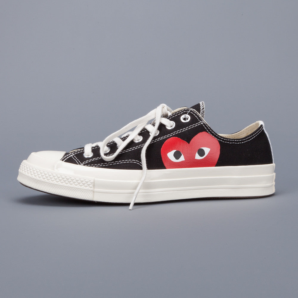 black comme des garcons converse low