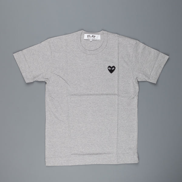 white t shirt with black heart