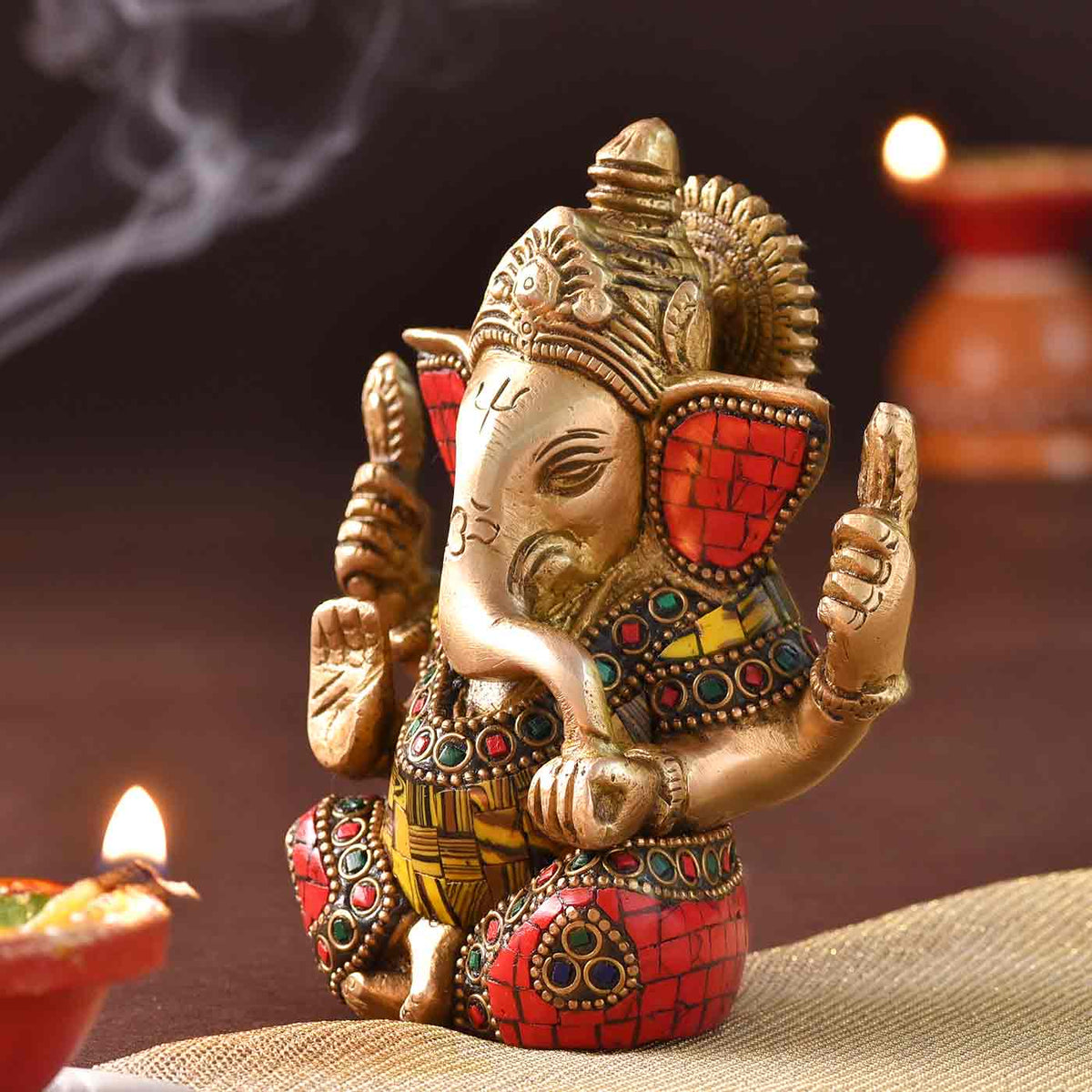 Magnificent Decorative Ganesha Brass Idol – TOKENZ