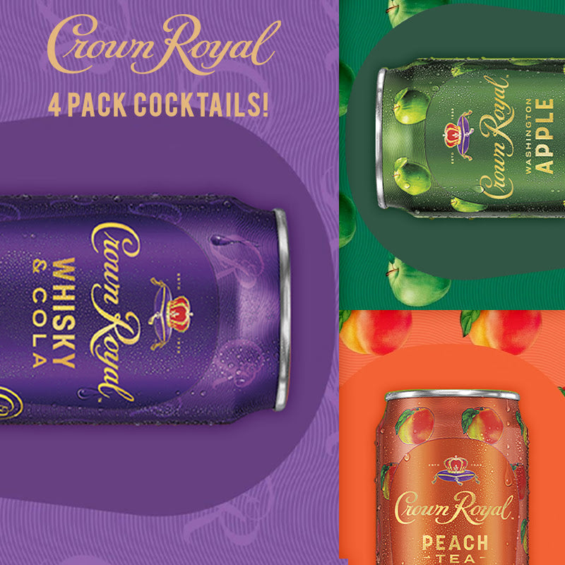 Crown Royal Whisky Canned Cocktail Variety pack Nestor Liquor