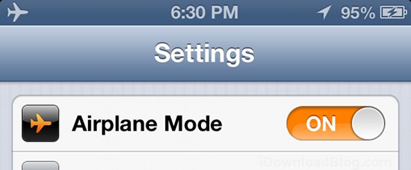 iOS Airplane Mode