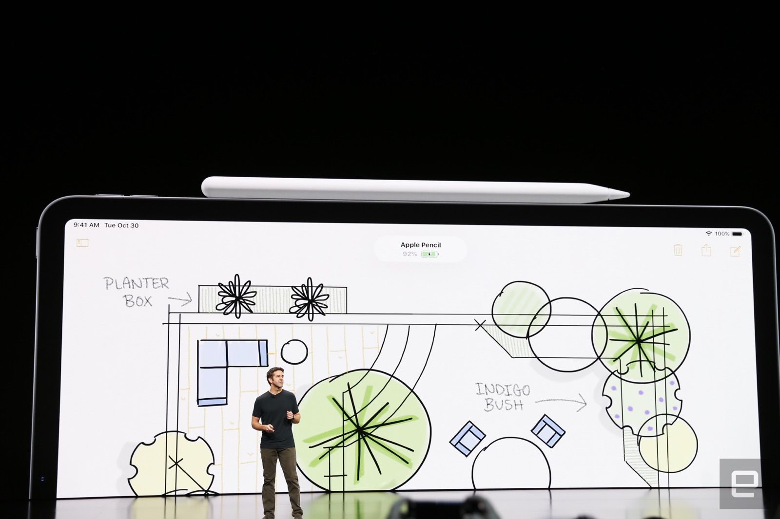 Charge Apple Pencil 2 with iPad Pro