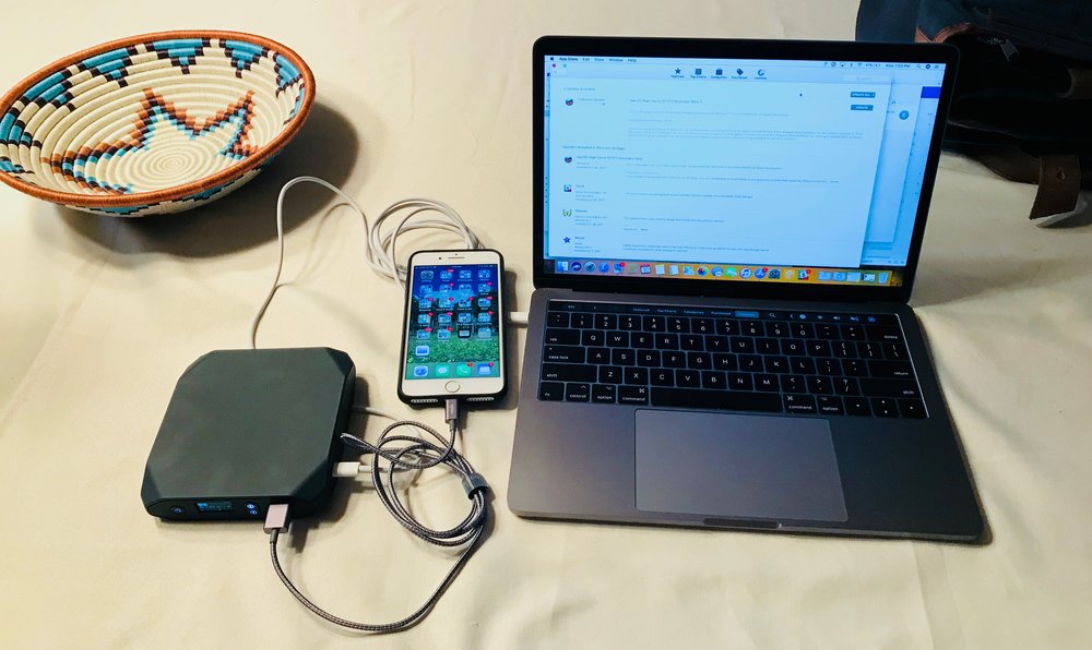 Charging a Laptop and a Phone at the Same Time