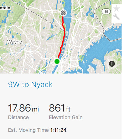 9w to Nyack Strava