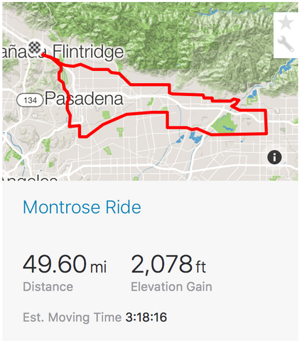 Montrose Group Ride Strava Screenshot