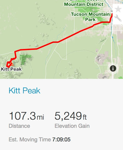 Kitt Peak Strava