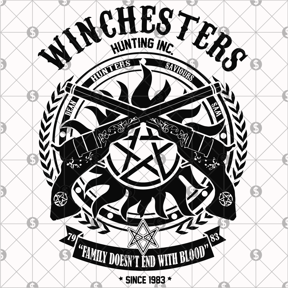 The Supernatural Tv Show Bundle Svg Supernatural Shirt Supernatural Pin Supernatural Gift Supernatural Decal Dean Winchester Winchester Brothers Dean And Sam Sam Winchester Supernatural Print Silhouette Svg Svg Files For Cricut Wayward