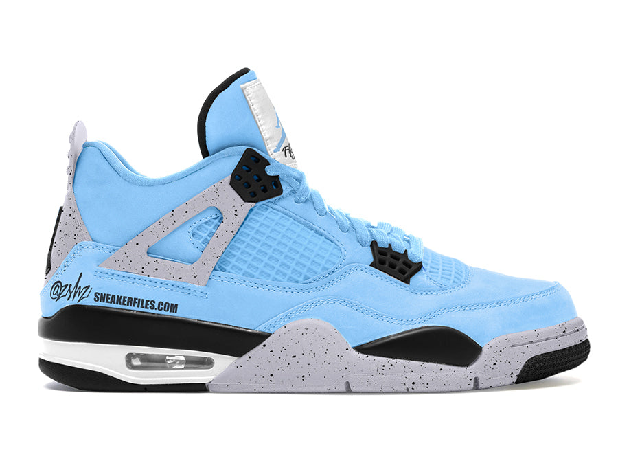 blue and grey jordan 4