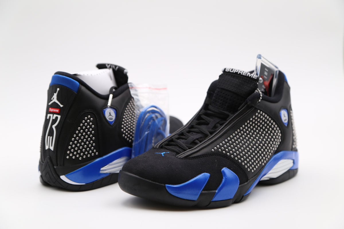 supreme jordan 14 blue