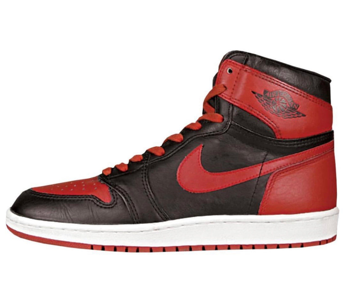 jordan retro 1 high og black and red