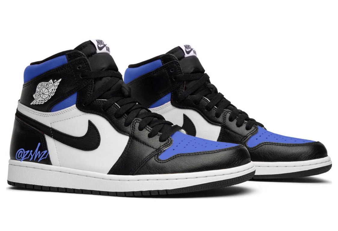 air jordan 1 retro high og black game royal