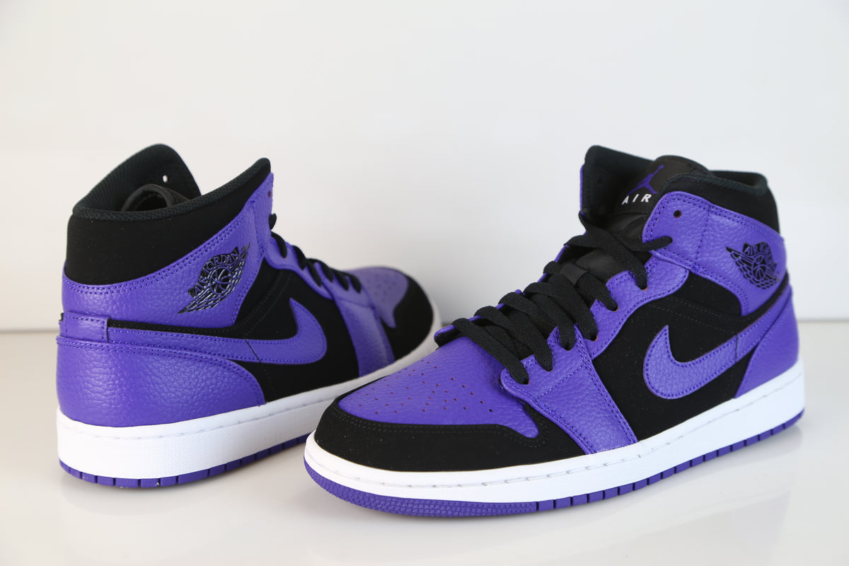 air jordan 1 mid black dark concord