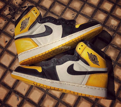 Nike Air Jordan Retro 1 High OG Yellow Toe 2019 - BONUS