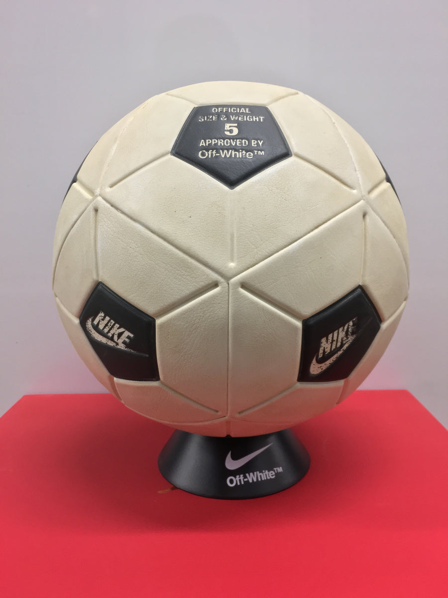 off white soccer ball