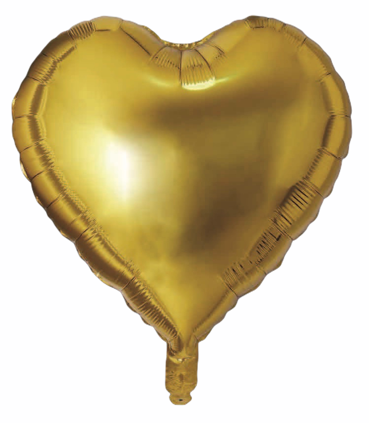 Herzen Gold Hochzeit Folienballons Valentinstag NEU 3x R27F8 Kein Helium Ballon 