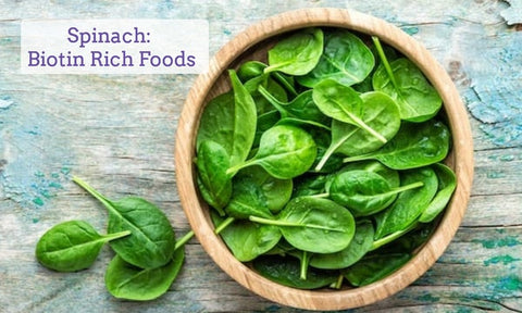 food-rich-in-biotin-for-hair-spinach