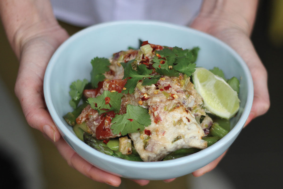 Baked Barramundi in Coconut Sauce