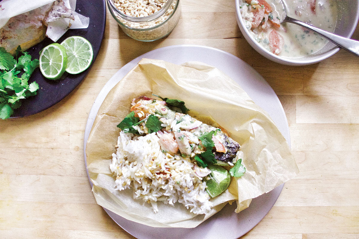 Baked Barramundi in Coconut Sauce