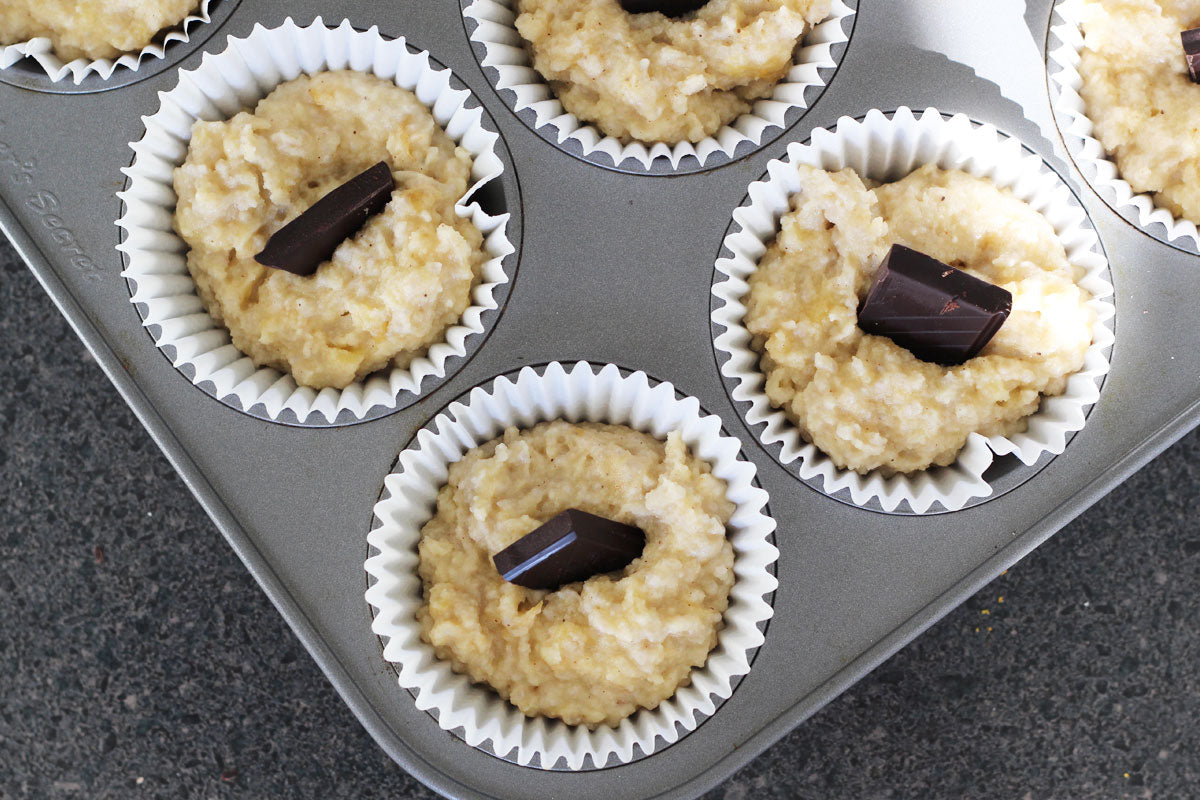 Coconut Flour Banana Muffins