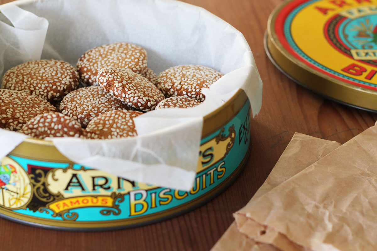 Honey Tahini Cashew Cookies