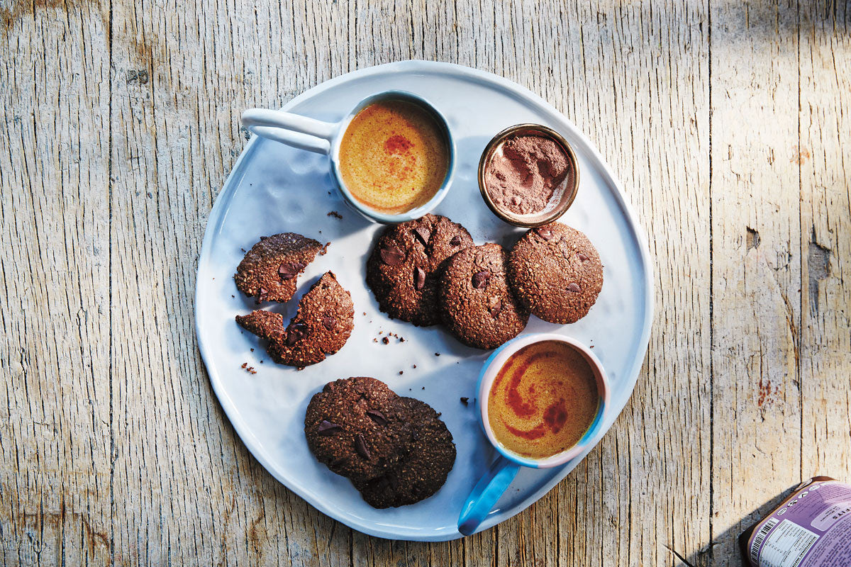 Double Chocolate and Oat Cookies