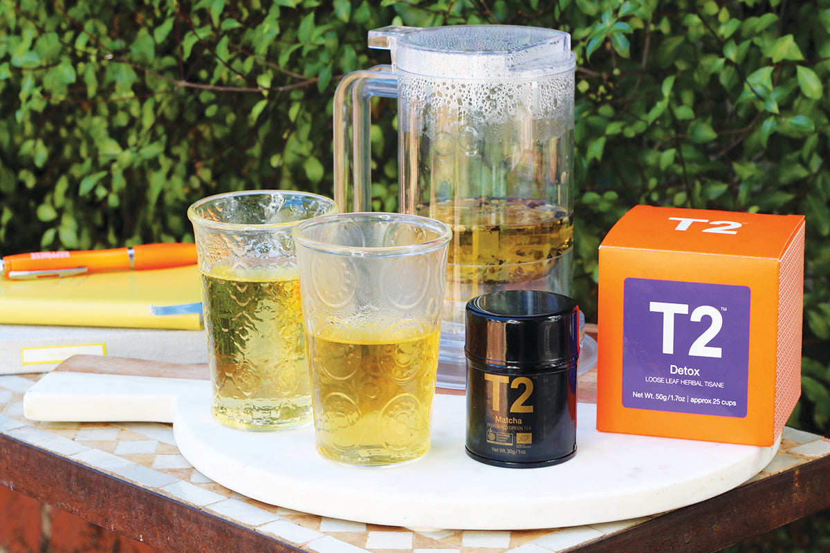 T2 tea detox and matcha