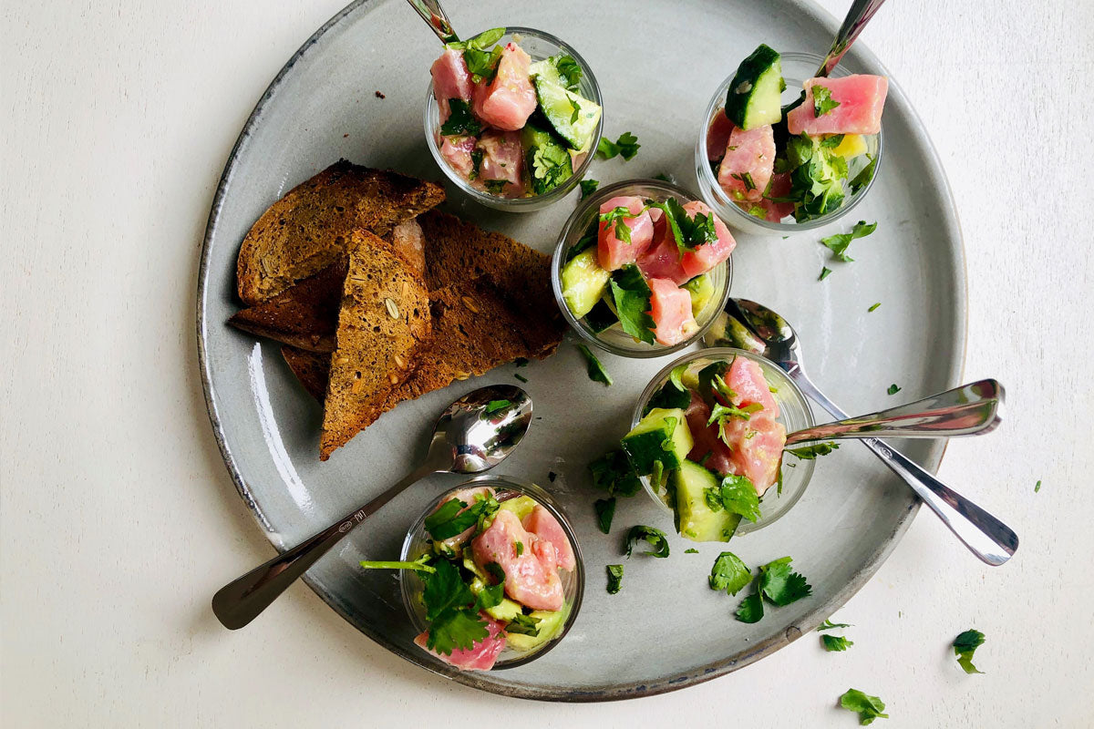 Tuna and lime ceviche