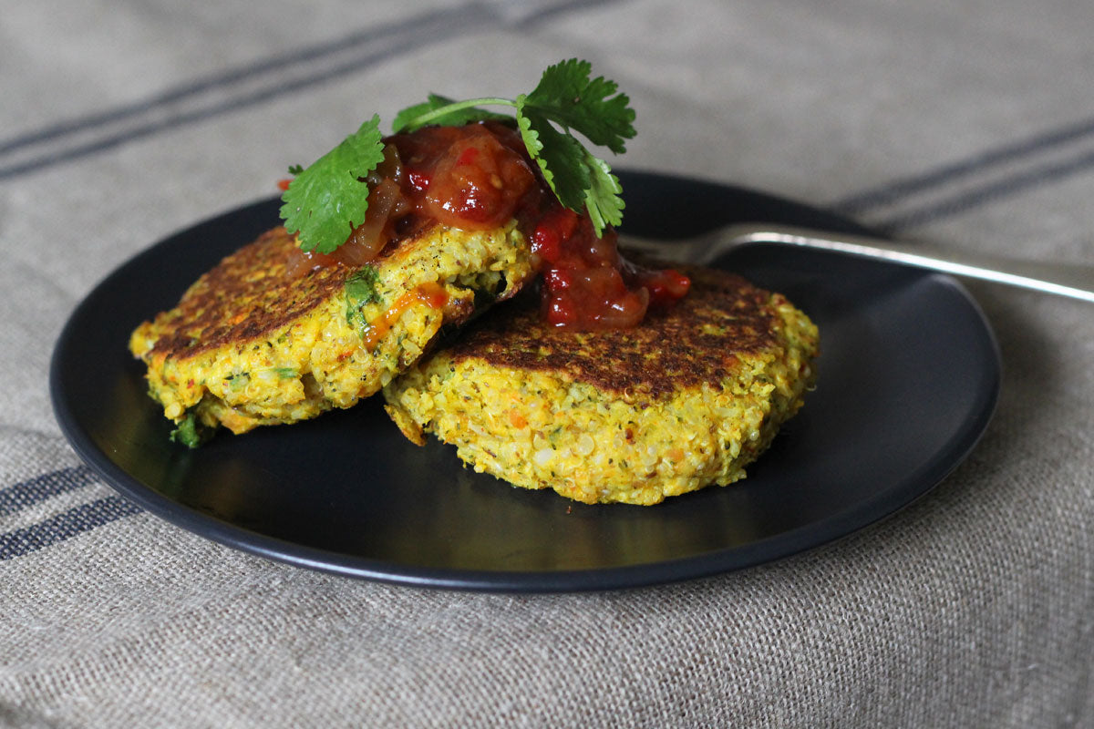 Vegetarian Fritters with Quinoa