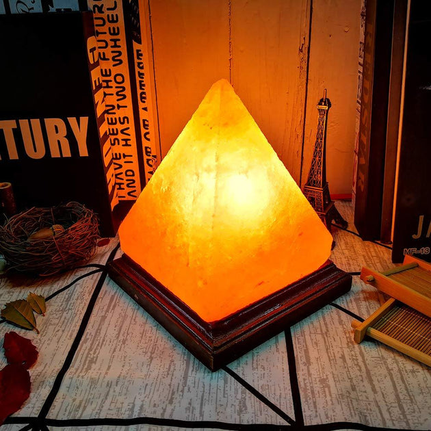 Salt Candle Lamp Himalayan Crystal Pink Rock Natural Healing100%Genuine Ionizing 