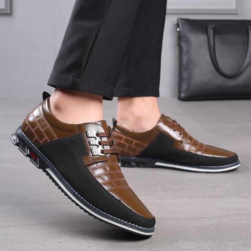 genuine leather casual shoes