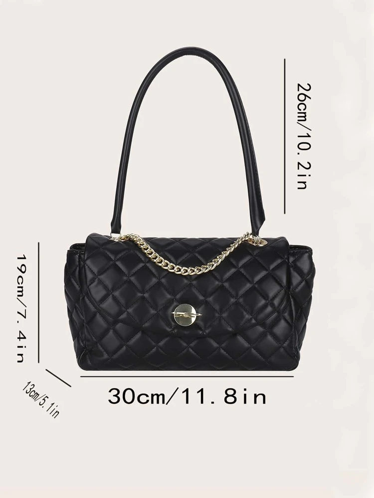 Quilted shoulder bag