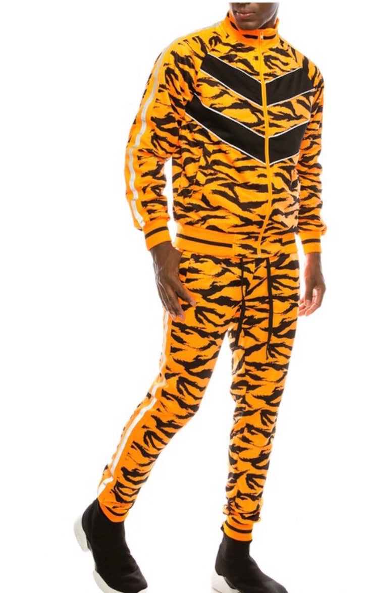 tiger stripe tracksuit